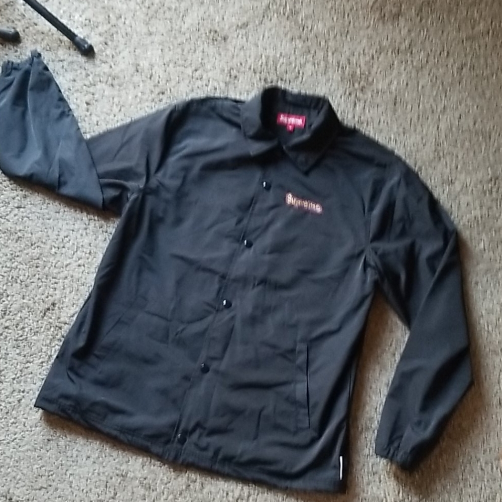[NEW] SUPREME jacket track windbreaker black NWOT